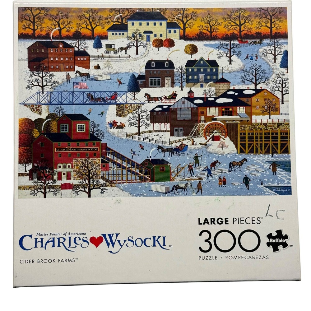 Charles Wysocki Cider Brook Farms 300 Large Piece Puzzle Buffalo Games Complete